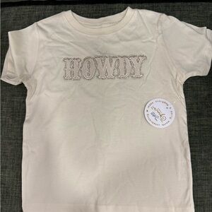 Sweet Wink HOWDY NWT Graphic Short Sleeve Tee - cream/white